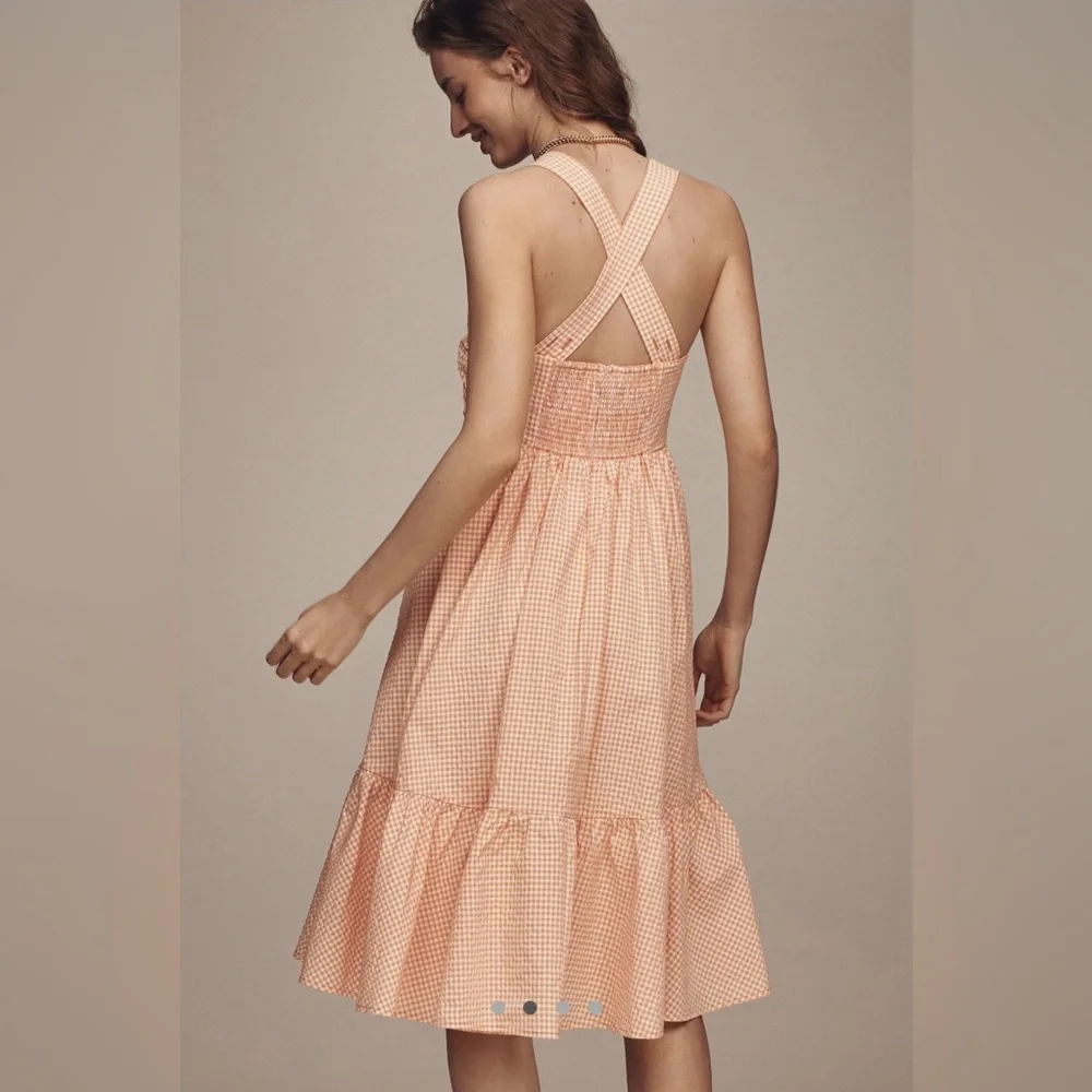 Maeve Halter Bow Front Midi dress - Picture 6 of 14